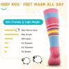 imagefindway Kids Ski Socks Merino Wool 2 or 3 Pairs Winter Warm SocksSnowboarding Thermal Socks for Boys Girls 316 Years2 Pairsbluepink