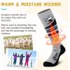 imagefindway Kids Ski Socks Merino Wool 2 or 3 Pairs Winter Warm SocksSnowboarding Thermal Socks for Boys Girls 316 Years2 Pairsgraygray