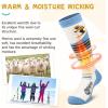 imagefindway Kids Ski Socks Merino Wool 2 or 3 Pairs Winter Warm SocksSnowboarding Thermal Socks for Boys Girls 316 Years2 Pairsredblue