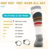 imagefindway Kids Ski Socks Merino Wool 2 or 3 Pairs Winter Warm SocksSnowboarding Thermal Socks for Boys Girls 316 Years2 Pairsredred