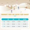 imagefindway Kids Ski Socks Merino Wool 2 or 3 Pairs Winter Warm SocksSnowboarding Thermal Socks for Boys Girls 316 Years2 Pairsredred