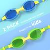 imagefindway Kids Swim Goggles Kids Swimming Goggles Antifog No Leaking Girls Boys for Age 3141bluegreen