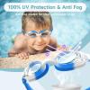 imagefindway Kids Swim Goggles Kids Swimming Goggles Antifog No Leaking Girls Boys for Age 3141white Bluewhite Pink