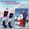 imagefindway Ski Socks 2 Packs Merino Wool Snowboard Socks for Men ampamp Women Non Slip Snow Socks for Skiing Snowboarding