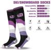 imagefindway Ski Socks 2 Packs Merino Wool Snowboard Socks for Men ampamp Women Non Slip Snow Socks for Skiing Snowboarding