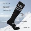 imagefindway Ski Socks 23 Pairs Snowboarding and Skiing Socks OTC NonSlip Cuff Winter Thermal Warm Socks for Men ampamp WomenBlack  Black