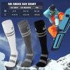 imagefindway Ski Socks 23 Pairs Snowboarding and Skiing Socks OTC NonSlip Cuff Winter Thermal Warm Socks for Men ampamp WomenBlack  Black