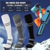 imagefindway Ski Socks 23 Pairs Snowboarding and Skiing Socks OTC NonSlip Cuff Winter Thermal Warm Socks for Men ampamp WomenBlack  White