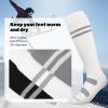 imagefindway Ski Socks 23 Pairs Snowboarding and Skiing Socks OTC NonSlip Cuff Winter Thermal Warm Socks for Men ampamp WomenGrey  White