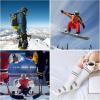 imagefindway Ski Socks 23 Pairs Snowboarding and Skiing Socks OTC NonSlip Cuff Winter Thermal Warm Socks for Men ampamp WomenGrey  White