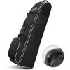 imagefindway Golf Travel Bag with Wheels 1680D Heavy Duty Oxford WearResistant Soft Foldable Golf Club Travel Bags for Airlines Universal Size with Removable Club Protection Liner Upgraded