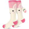 imagefindway Kids Ski Socks 2 Pairs Kneehigh Warm Thermal Winter Snowboard Socks for Girls Boys Toddler2 Packrabbit