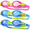 imagefindway Kids Swim Goggles Kids Swimming Goggles Antifog No Leaking Girls Boys for Age 3143 Packblue BluePink