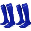 imagefindway Scrunch Football Socks 2 Pairs Extra Long Padded Soccer Socks Compression Long Socks Athletic Socks for Men ampamp BoysBlue  Blue