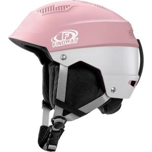 imageFindway Pro Ski Helmet Goggle Compatible Snowboard HelmetSafetyCertified ampamp Removable Liners Shockproof and Lightweight Snow Sports Helmet for Men Women ampamp YouthWhite Pink