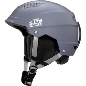 imageFindway Pro Ski Helmet Goggle Compatible Snowboard HelmetSafetyCertified ampamp Removable Liners Shockproof and Lightweight Snow Sports Helmet for Men Women ampamp YouthGrey