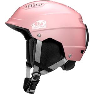 imageFindway Pro Ski Helmet Goggle Compatible Snowboard HelmetSafetyCertified ampamp Removable Liners Shockproof and Lightweight Snow Sports Helmet for Men Women ampamp YouthRose Gold