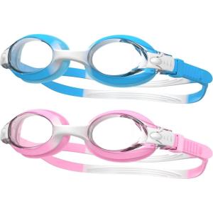 imagefindway Kids Swim Goggles Kids Swimming Goggles Antifog No Leaking Girls Boys for Age 3141white Bluewhite Pink