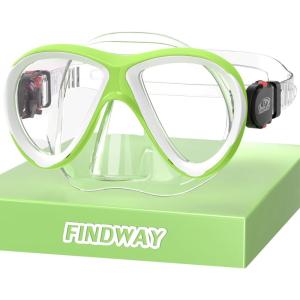 imagefindway Kids Swim GogglesAntiLeak Kids Swimming Goggles with Nose CoverUV Protection Swim Goggles for Kids 416 Boy ampampGirlGreen