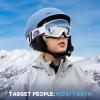 imagefindway Kids Ski Goggles Kids Snow Snowboard Goggles for Boys Girls Youth OTGA1silver Vlt 21