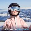 imagefindway Kids Ski Goggles Kids Snow Snowboard Goggles for Boys Girls Youth OTGA1silver Vlt 21