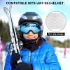 imagefindway Kids Ski Goggles Kids Snow Snowboard Goggles for Boys Girls Youth OTGBlack Frame Sapphire Blue Lens