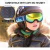 imagefindway Kids Ski Goggles Kids Snowboard Goggles for Boys Girls Toddler age 3126black Frame Gold Lensvlt 774