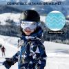 imagefindway Kids Ski Goggles Kids Snowboard Goggles for Boys Girls Toddler age 312Blue Frame Sliver