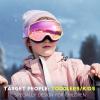 imagefindway Kids Ski Goggles Kids Snowboard Goggles for Boys Girls Toddler age 312Pink Frame Revo Pink