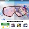 imagefindway Kids Ski Goggles Kids Snowboard Goggles for Boys Girls Toddler age 312Pink Frame Revo Pink