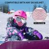 imagefindway Kids Ski Goggles Kids Snowboard Goggles for Boys Girls Toddler age 312Pink Frame Sliver