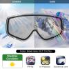 imagefindway Kids Ski Goggles Kids Snowboard Goggles for Boys Girls Toddler age 312Pink Frame Sliver