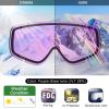 imagefindway Kids Ski Goggles Kids Snowboard Goggles for Boys Girls Toddler age 312Purple Frame Purple Lensvlt 28new Strap