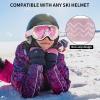imagefindway Kids Ski Goggles Kids Snowboard Goggles for Boys Girls Toddler age 312Revo Light Pink