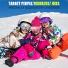 imagefindway Kids Ski Goggles Kids Snowboard Goggles for Boys Girls Toddler age 312Revo Light Pink