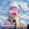 imagefindway Kids Ski Goggles Kids Snowboard Goggles for Boys Girls Toddler age 312White Frame Pink Silver Lensvlt 21