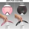 imagefindway Kids Ski Goggles Kids Snowboard Goggles for Boys Girls Toddler age 312White Frame Pink Silver Lensvlt 21