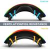 imagefindway Kids Ski Goggles for Boys Girls YouthOTG AntiFog Over Glasses Kids SnowSnowboard GogglesBlack Framerevo Red Lens Vlt 96