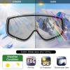 imagefindway Kids Ski Goggles for Boys Girls YouthOTG AntiFog Over Glasses Kids SnowSnowboard GogglesBlack Framesilver Lens Vlt 102