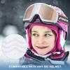 imagefindway Kids Ski Goggles for Boys Girls YouthOTG AntiFog Over Glasses Kids SnowSnowboard GogglesOrange Silver Lensvlt20