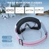 imagefindway Kids Ski Goggles for Boys Girls YouthOTG AntiFog Over Glasses Kids SnowSnowboard GogglesRevo Pink Lensvlt39
