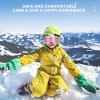 imagefindway Kids Ski Goggles for Boys Girls YouthOTG AntiFog Over Glasses Kids SnowSnowboard GogglesRevo Pink Lensvlt39