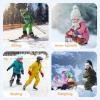 imagefindway Kids Ski Socks 2 Pairs Thermal Thick Warm Winter Cozy Socks for Skiing Snowboarding Boys Girls2 Parisbluebluexs