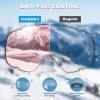 imagefindway Ski Goggles OTG  Over Glasses SnowSnowboard Goggles for Men Women ampamp Youth  100 UV ProtectionA2white Frame Pink Lens39