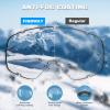 imagefindway Ski Goggles OTG  Over Glasses SnowSnowboard Goggles for Men Women ampamp Youth  100 UV ProtectionA5black Vlt 68