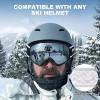 imagefindway Ski Goggles OTG  Over Glasses SnowSnowboard Goggles for Men Women ampamp Youth  100 UV ProtectionA5black Vlt 68
