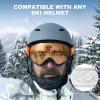 imagefindway Ski Goggles OTG  Over Glasses SnowSnowboard Goggles for Men Women ampamp Youth  100 UV ProtectionA8black Frame Orange Lens20