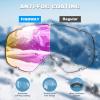 imagefindway Ski Goggles OTG  Over Glasses SnowSnowboard Goggles for Men Women ampamp Youth  100 UV ProtectionB10white Frame Revo Pink Lens46