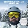 imagefindway Ski Goggles OTG  Over Glasses SnowSnowboard Goggles for Men Women ampamp Youth  100 UV ProtectionB1black Frame Yellow Lens75