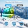 imagefindway Ski Goggles OTG  Over Glasses SnowSnowboard Goggles for Men Women ampamp Youth  100 UV ProtectionB5revogold Vlt 11